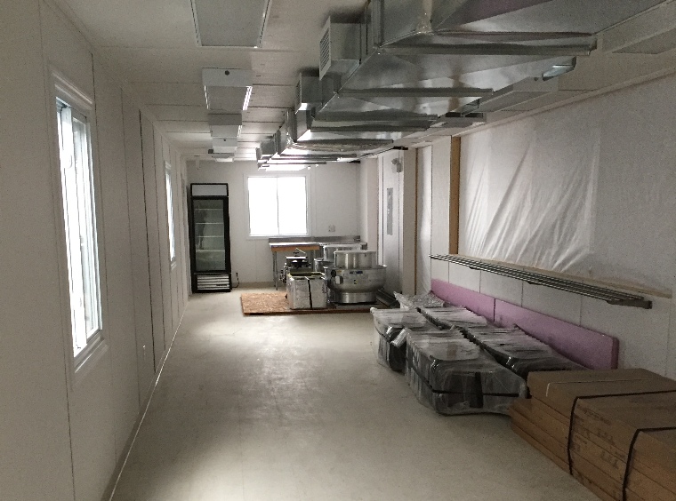 Three-module cafeteria